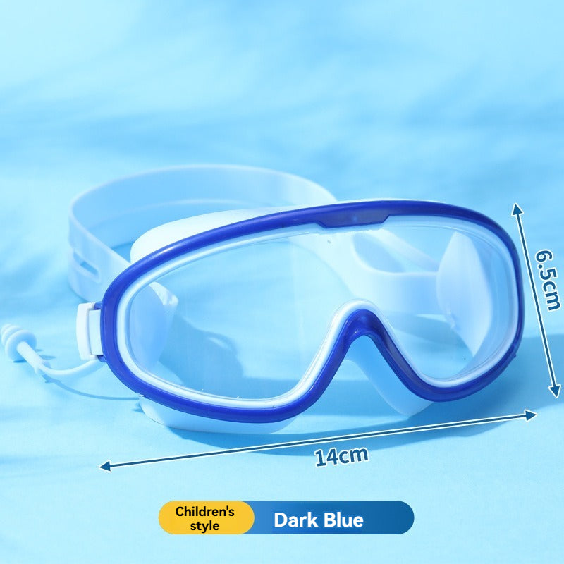 Kids Large-Frame Goggles - HD Anti-Fog With Built-In Earplugs