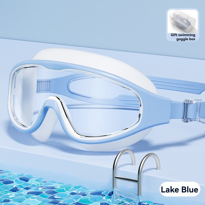 Large-Frame Swim Goggles - Anti-Fog HD For Men & Women